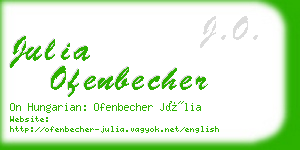 julia ofenbecher business card